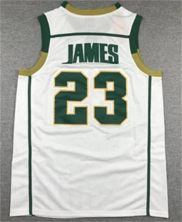 Stitched Basketball Jerseys James Bronny James Jr Cavs High School St Vincent St - SitterJersey.com