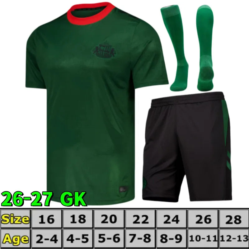 2026-27 sunderland Soccer JerseyS Home away third 25/26 RED BLACK KIDS s STEWART - SitterJersey.com