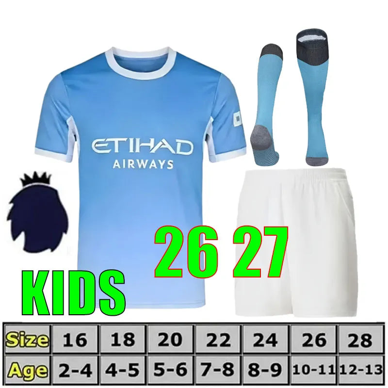 Soccer Jersey Man City 25 26 27 Man Citys HAALAND FODEN Soccer Jersey DONNARUMMA DOKU MARMOUSH GVARDIOL DE BRUYNE NICORetro ManchesterS City26 27 Football Shirt Man Kids Retro - SitterJersey.com