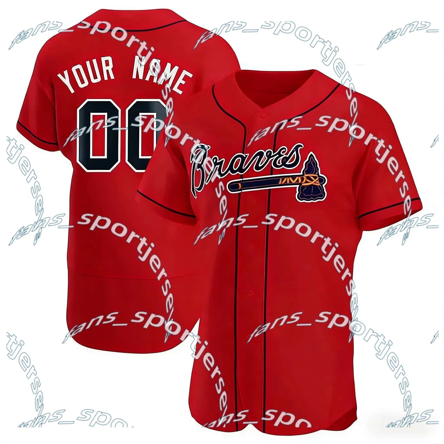 AtlantaBraves USA 250 Fourth of July Stadium Jersey Ronald Acuna Jr. Austin Rile - SitterJersey.com