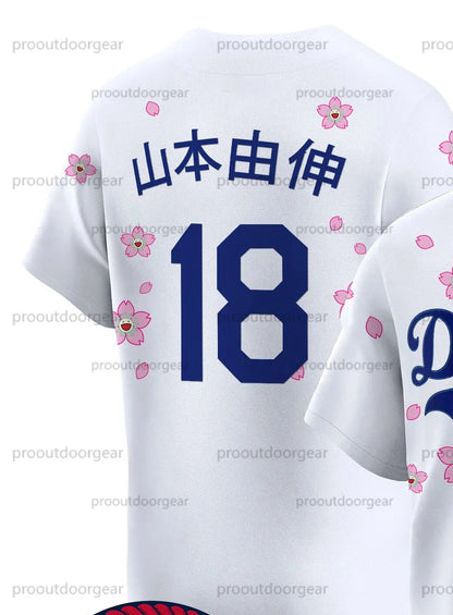 Ohtani Baseball Jersey Freeman Betts Yamamoto Edman Custom Sweatshirt - Embroide - SitterJersey.com