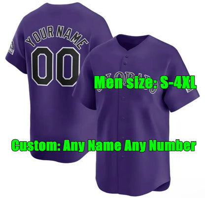 S-4XL 2024 Custom Kris Bryant Jersey Wilson Randal Grichuk Connor Joe Charlie Bl - SitterJersey.com