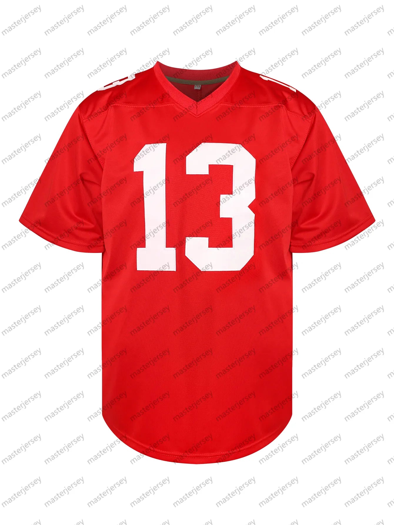 #13 PURDY Comfy V-Neck Football Jerseys Men Mesh Embroidery for Training and Com - SitterJersey.com