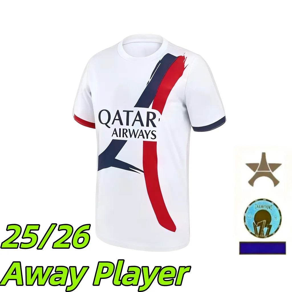 Psges jersey 26 27 maillot psges O.DEMBELE KVARATSKHELIA EMERY RAMOS HAKIMI N.ME - SitterJersey.com