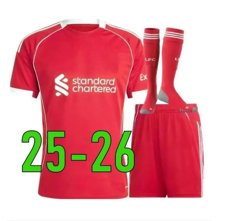 LFC 25 26 27 Liveropool Jersey ISAK WIRTZ EKITIKE M.SALAH VIRGIL Liveropool socc - SitterJersey.com