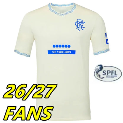 2026 27 Glasgow RangersS fc home soccer jersey 2026 home Ranger COLAK ROOFE LUND - SitterJersey.com