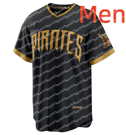 Men Pirates Baseball Jersey Willie Stargell Roberto Clemente Paul Skenes Endy Ro - SitterJersey.com