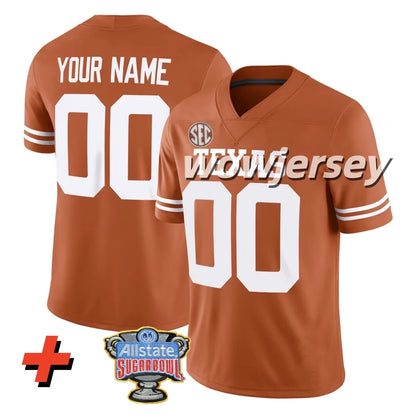 2026 Texas Longhorns Arch Manning Football Jersey Derrek Cooper Ryan Wingo Trevo - SitterJersey.com