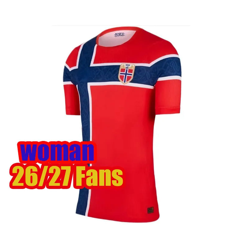 26 27 world cup Norway soccer jersey 2026 2027 HAALAND odegaard Sorloth Berge Me - SitterJersey.com