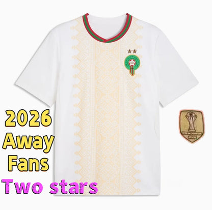 25 26 Morocco Soccer T Shirt NO10 Brahim HAKIMI ZIYECH Player Youth Sport Footba - SitterJersey.com