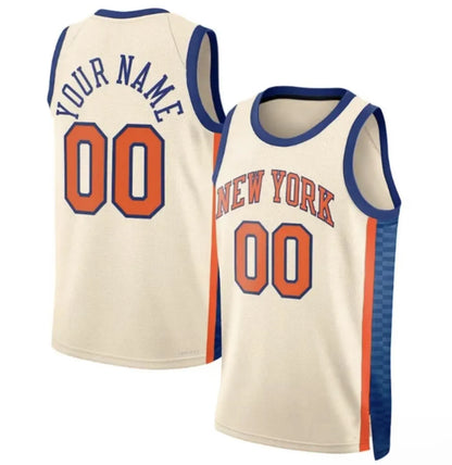 Custom Jalen Brunson Karl Anthony Towns Basketball Jerseys Josh Hart Mikal Bridg - SitterJersey.com