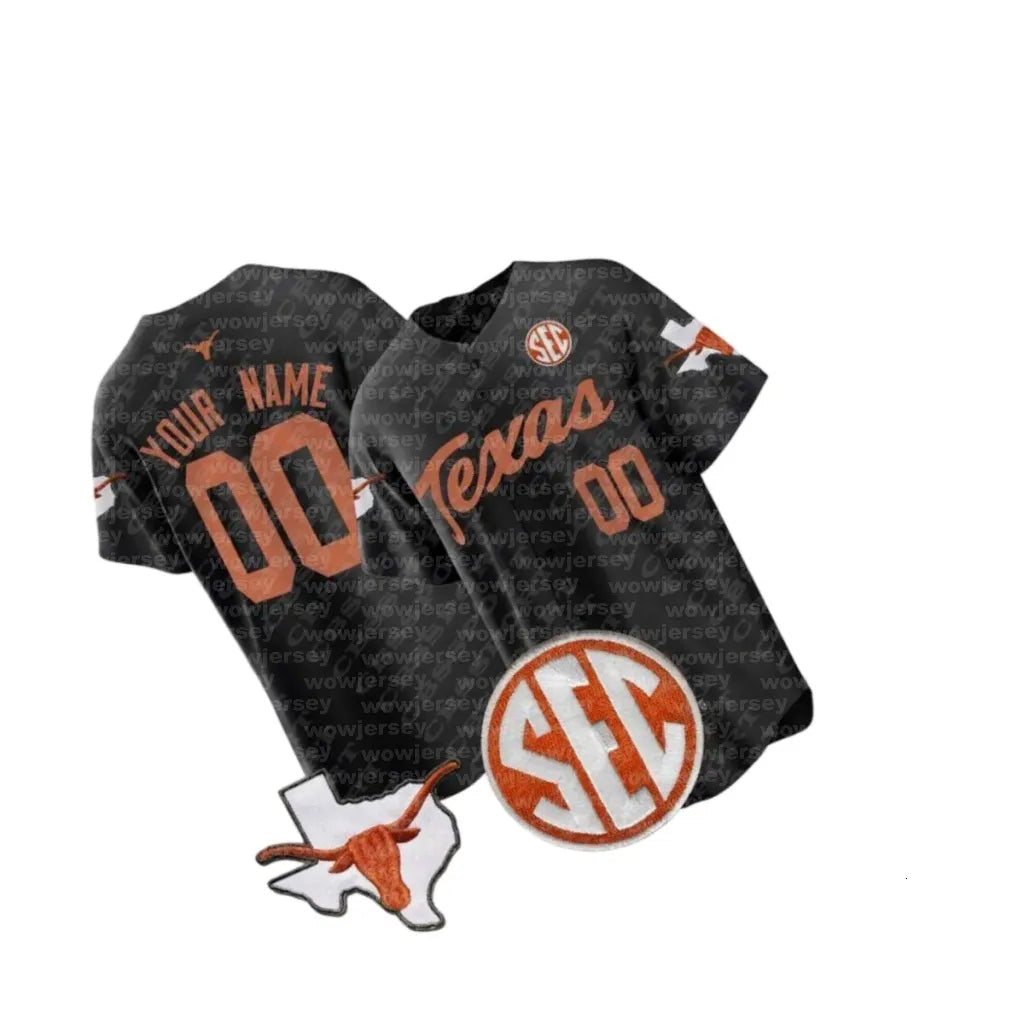 Texas Longhorns Baseball Jerseys Luke Harrison Cal Higgins Max Grubbs Connor McC - SitterJersey.com