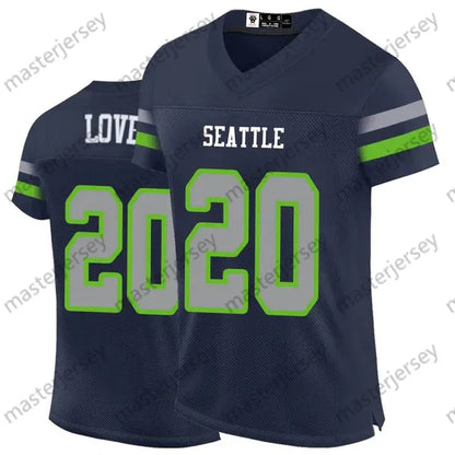 14 Metcalf Football Jerseys Lockett Walker III Smith-Njigba Custom All Stitched  - SitterJersey.com