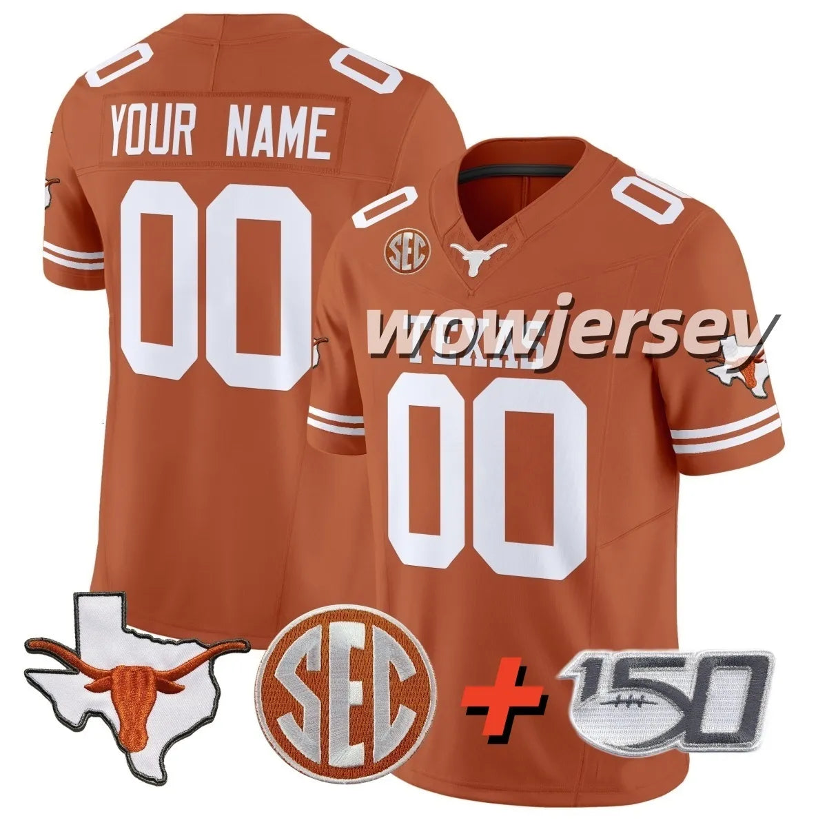 2026 Texas Longhorns Arch Manning Football Jersey Derrek Cooper Ryan Wingo Trevo - SitterJersey.com