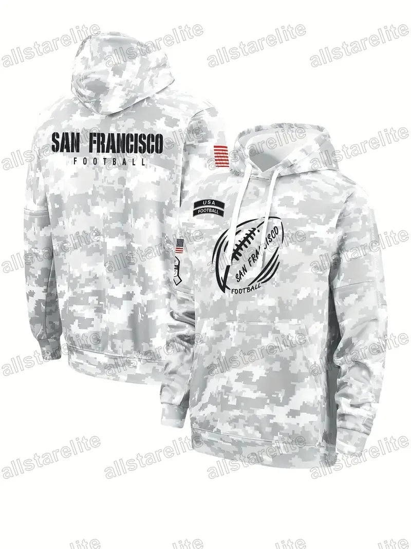 Custom Salute To Service Pullover Football Hoodie Jersey individuation Stitch Ca - SitterJersey.com