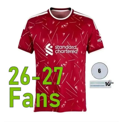 LFC 25 26 27 Liveropool Jersey ISAK WIRTZ EKITIKE M.SALAH VIRGIL Liveropool socc - SitterJersey.com