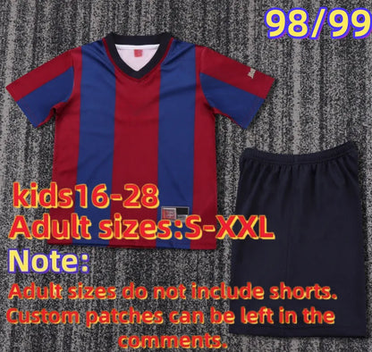 retro Barcelona jersey kids 92 95 98 99 03 04 15 16 17 RONALDINHO RIVALDO maillo - SitterJersey.com