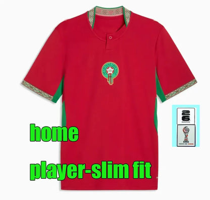 2026 Morocco soccer jerseys 26/27 home Maillot foot ZIYECH BELHANDA Camiseta de  - SitterJersey.com