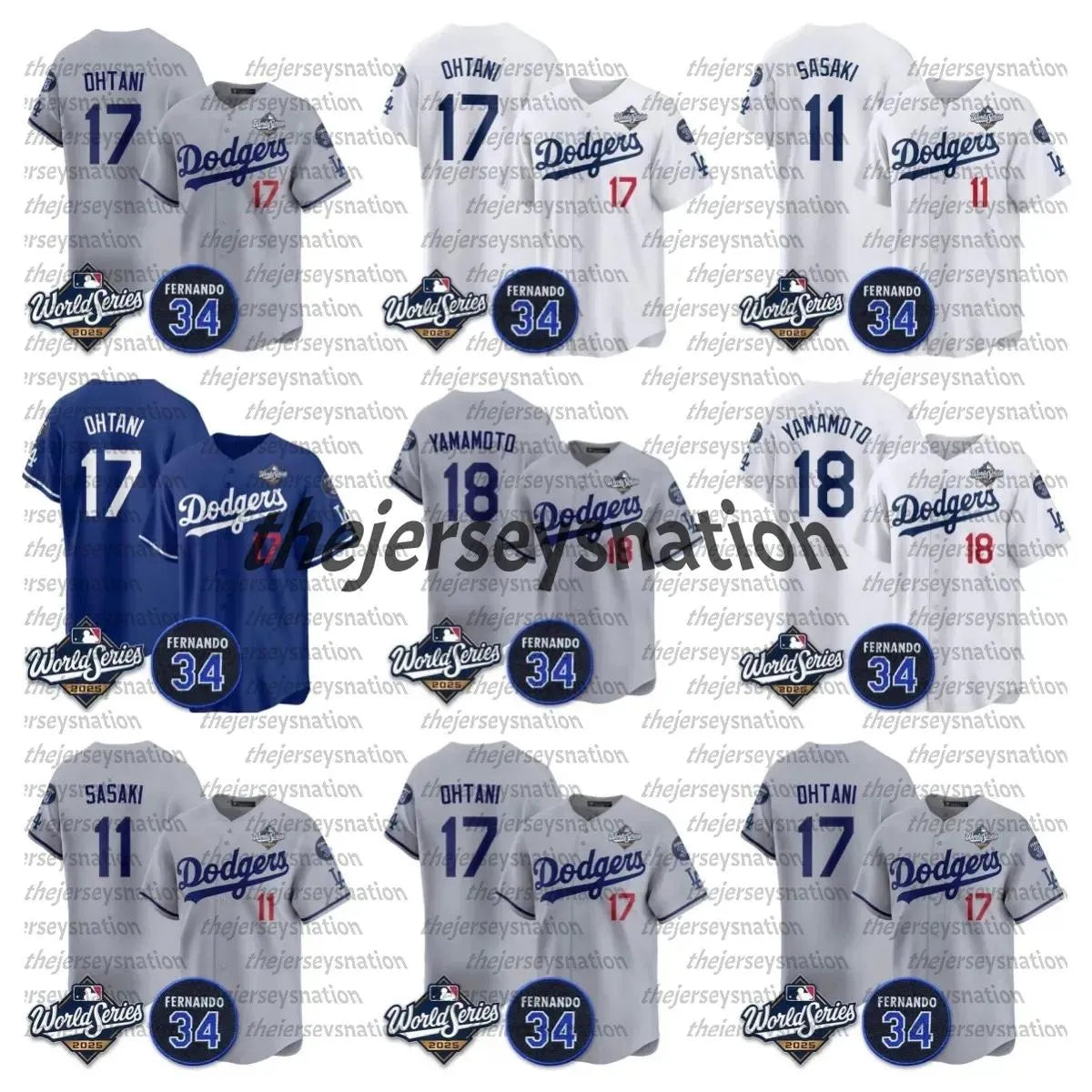 Custom 17 Ohtani 2024 Season Baseball Jersey Betts Freeman Muncy Stitched Number - SitterJersey.com