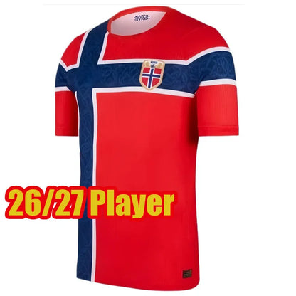 26 27 world cup Norway soccer jersey 2026 2027 HAALAND odegaard Sorloth Berge Me - SitterJersey.com