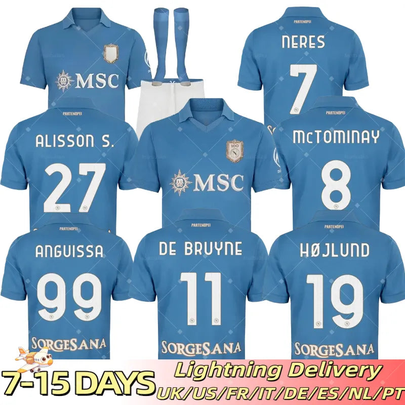 centenary DE BRUYNE SSC napooli 26 27 soccer jerseys LUKAKU Napless KVARATSKHELI - SitterJersey.com