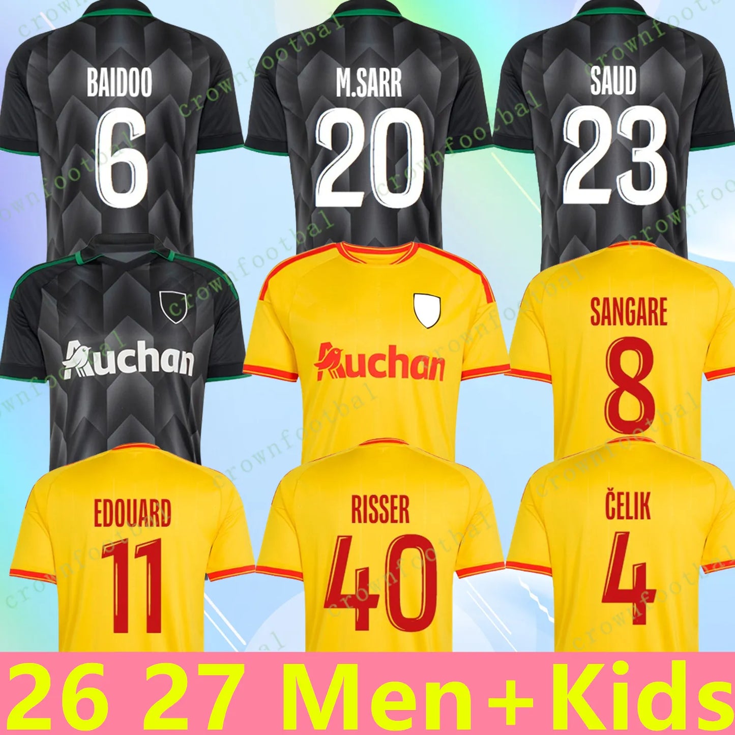 RC Lens 26 27 soccer jersey 2026 2027 SOTOCA SANGARE THAUVIN GUILAVOGUI jerseys  - SitterJersey.com