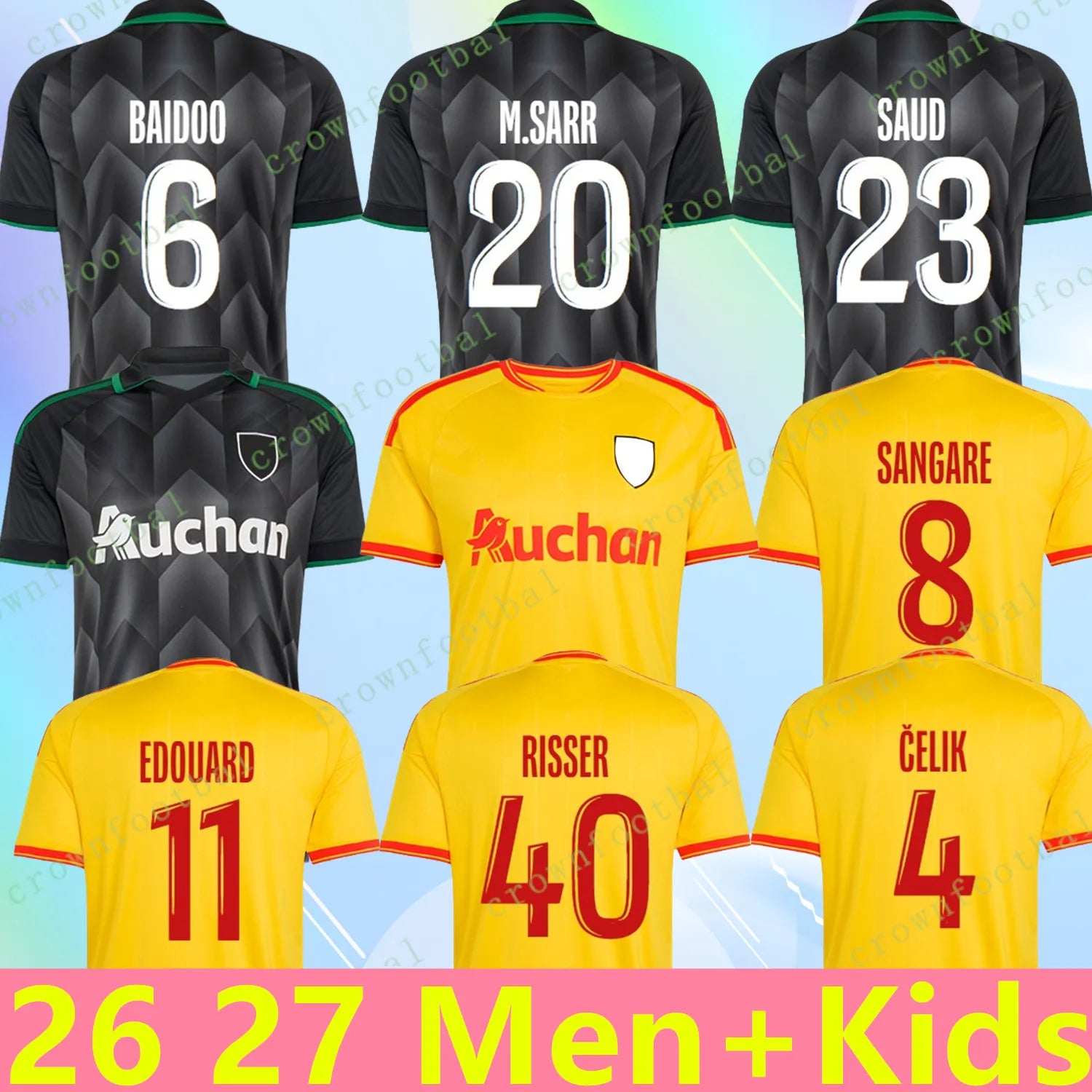 RC Lens 26 27 soccer jersey 2026 2027 SOTOCA SANGARE THAUVIN GUILAVOGUI jerseys  - SitterJersey.com