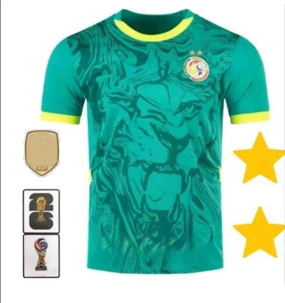 2 Star Senegal Soccer Jerseys 2025 2026 National Team SARR P.M.SARR N.JACKSON DI - SitterJersey.com