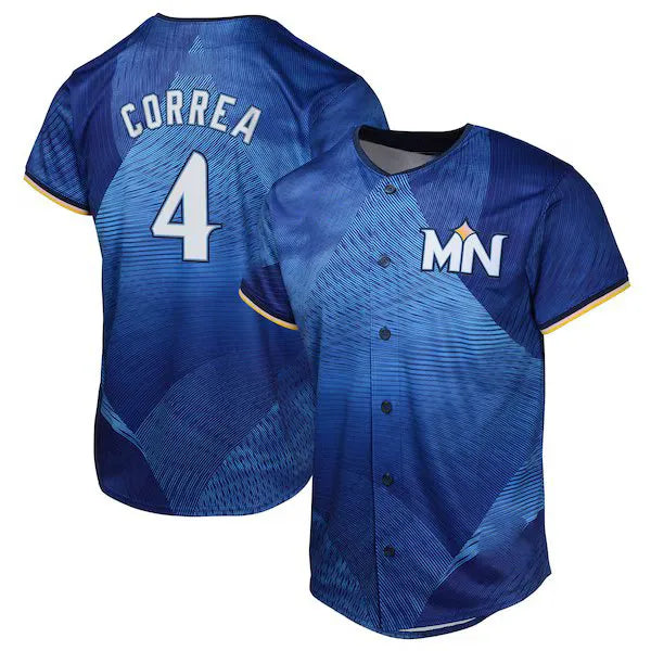 Correa Baseball Jersey Lopez Ryan Lewis Miranda Buxton Kepler Duran Castro Julie - SitterJersey.com