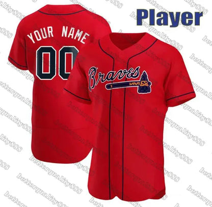 All-Star USA250 250th Ronald Acuna Jr. Braves Baseball Jersey 1 Ozzie Albies Spe - SitterJersey.com
