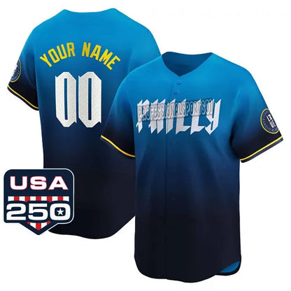 USA 250 Fourth of July philadelphie phillie jersey 3 Bryce Harper 10 Realmutos 7 - SitterJersey.com