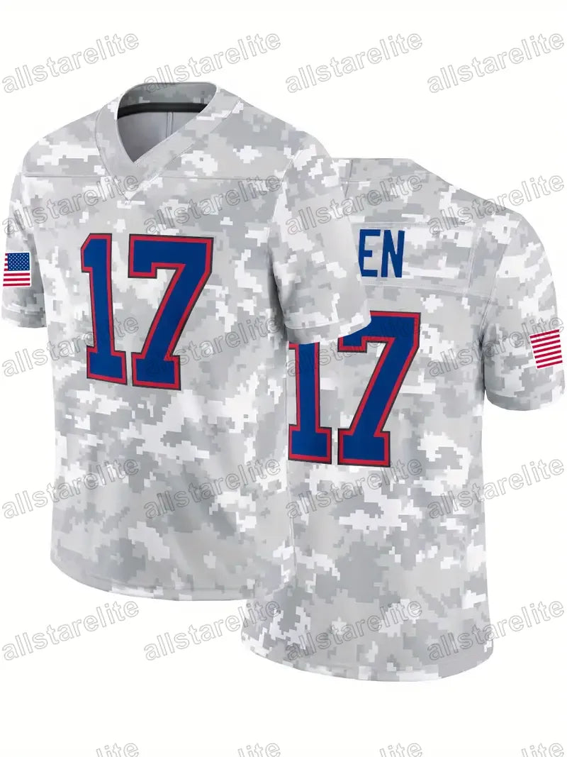 24-25 #87 Kelce #15 Mahomes Camo Salute to Service Football Jersey Custom Any Na - SitterJersey.com