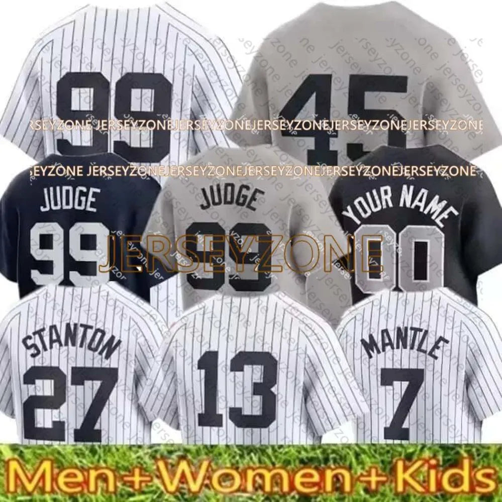 New 99 Aaron Judge Baseball Jerseys Custom Stitched Men Women Youth Derek Jeter  - SitterJersey.com