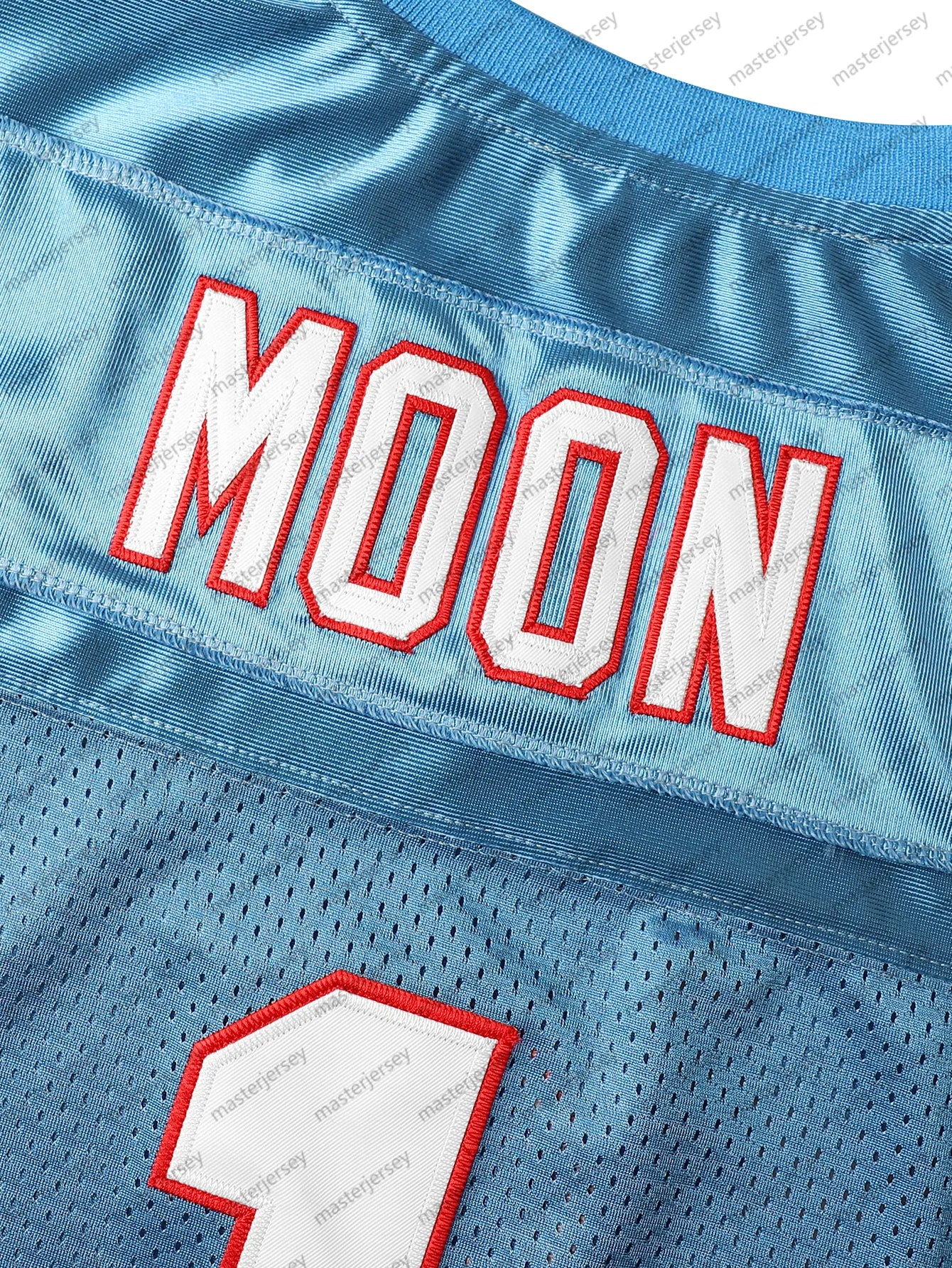 #1 MOON Men's Comfy V-Neck Football Jerseys Mesh Embroidery For Training And Com - SitterJersey.com