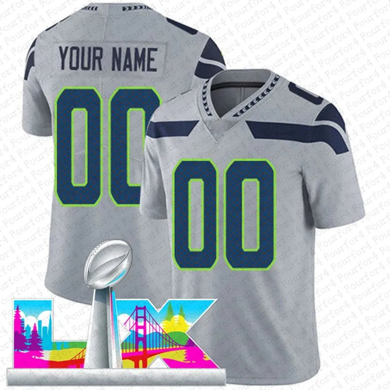 Sam Darnold Jaxon Smith-Njigba Football Jersey Cooper Kupp Jalen Milroe AJ Barne - SitterJersey.com