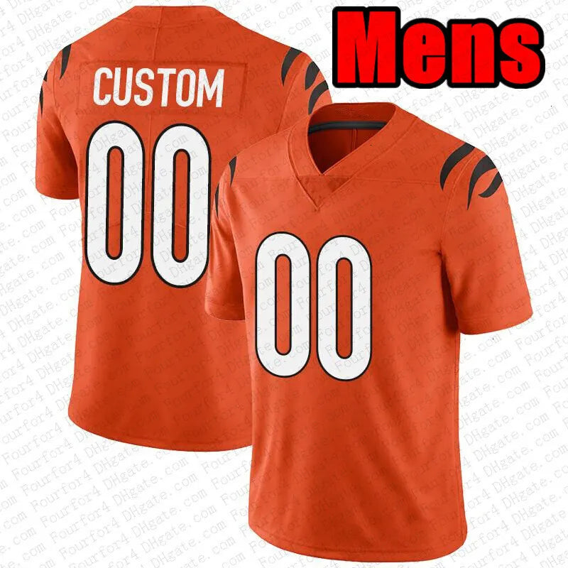 Joe Burrow JaMarr Chase Football Jersey Dexter Lawrence II Joe Flacco Tee Higgin - SitterJersey.com
