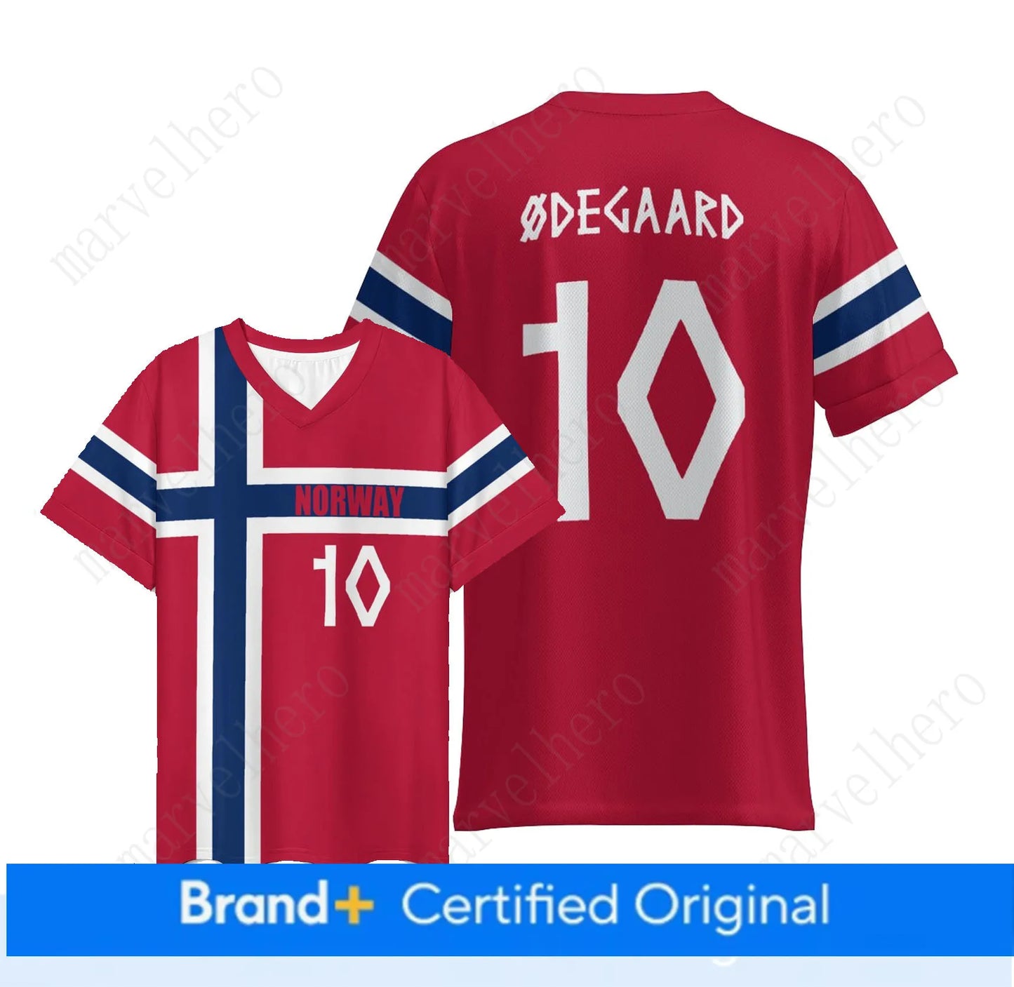 Norway Away Jersey Erling Haaland NO. 9 Martin Odegaard 10 World Cup 2026 Soccer - SitterJersey.com