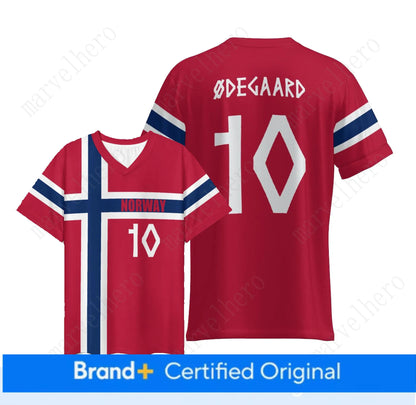 Norway Away Jersey Erling Haaland NO. 9 Martin Odegaard 10 World Cup 2026 Soccer - SitterJersey.com