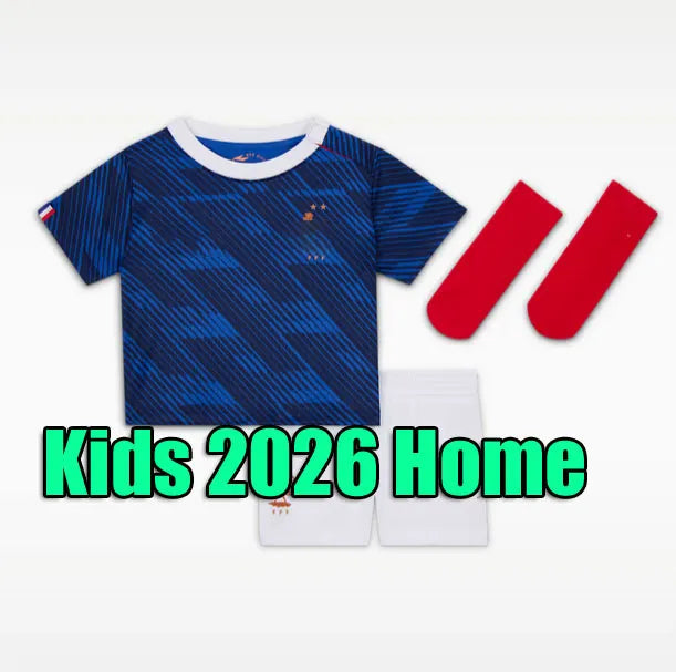 2026 maillot French Soccer Jerseys MBAPPE CHERKI OLISE DOUE Saliba kit Dembele 2 - SitterJersey.com
