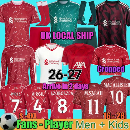 25 26 27 liverpool Wirtz SALAH football shirt Ekitike MAC ISAK ALLISTER Kerkez G - SitterJersey.com