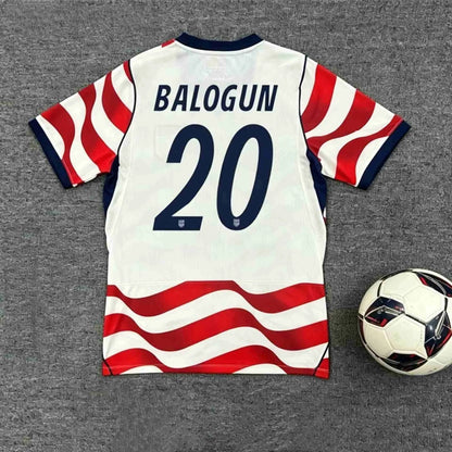 2026 USA HOME World Cup football jersey BEYNA MCKENNIE PULISIC BALOGUN Fans and  - SitterJersey.com