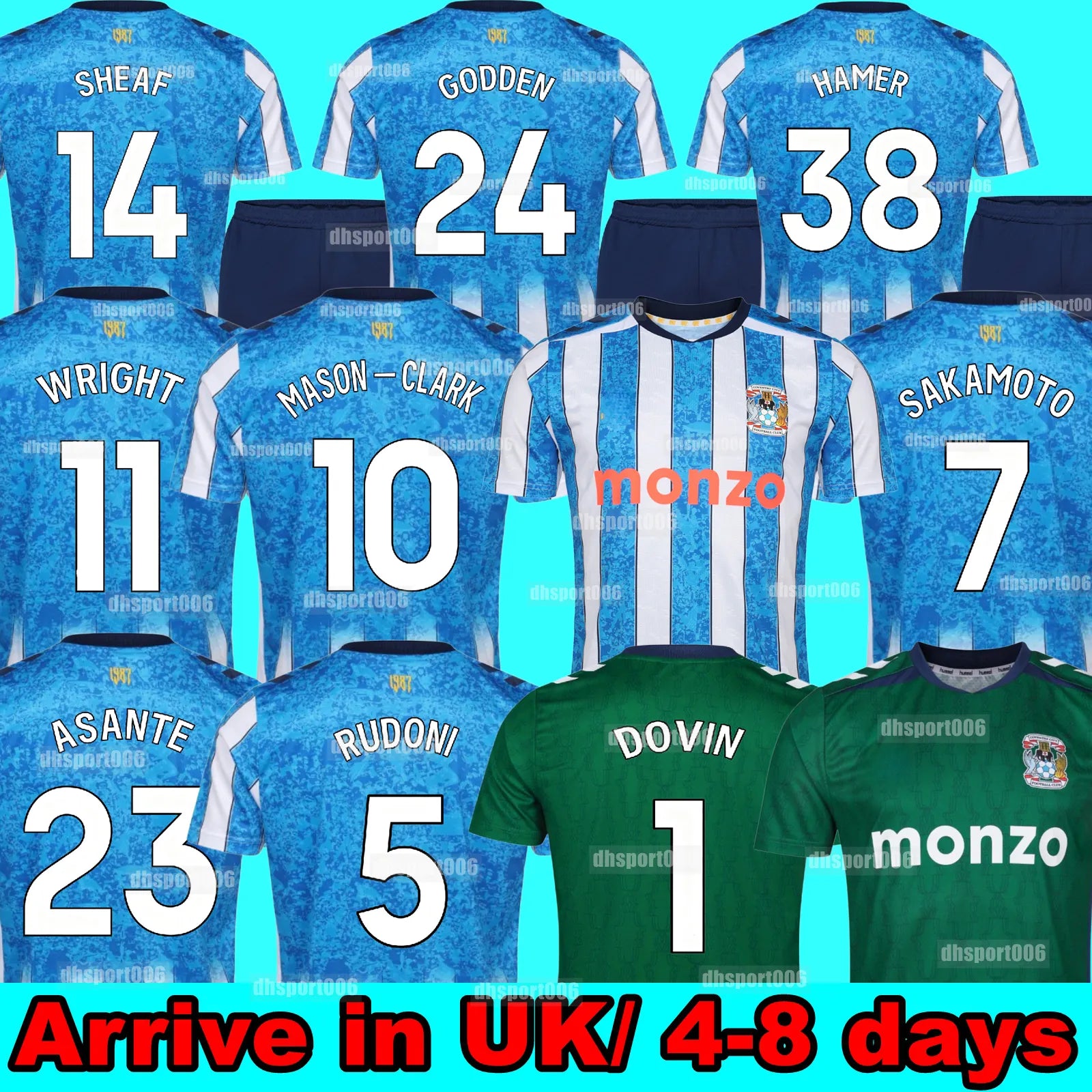 Coventry City 26 27 Soccer Jerseys VAN EWIJK Home AWAY THIRD Sheaf Gyokeres Godd - SitterJersey.com