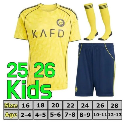 2025 2026 Al Nassr FC Soccer Jerseys Ronaldo CR7 25 26 27 Home Away Third Gonzal - SitterJersey.com