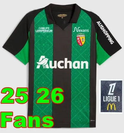 25 26 27 Home Away Maillot RC Lens Soccer Jerseys THIRD Saint-Barbe Special KAKU - SitterJersey.com