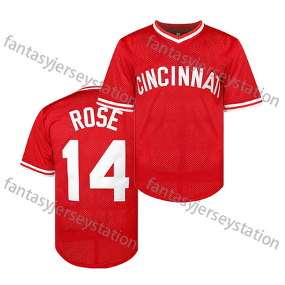 Men's #5 Embroidered Baseball Bench Jersey - V-Neck, Short Sleeve, Polyester Spo - SitterJersey.com