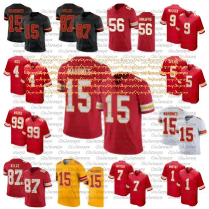 15 Patrick Mahomes Travis Kelce Isaih Pacheco Football Jersey Xavier Worthy Chri - SitterJersey.com