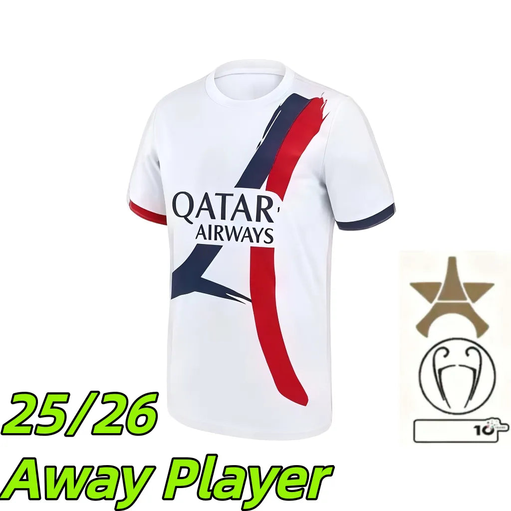 Psges jersey 26 27 maillot psges O.DEMBELE KVARATSKHELIA EMERY RAMOS HAKIMI N.ME - SitterJersey.com