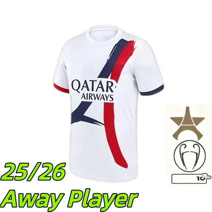 Psges jersey 26 27 maillot psges O.DEMBELE KVARATSKHELIA EMERY RAMOS HAKIMI N.ME - SitterJersey.com