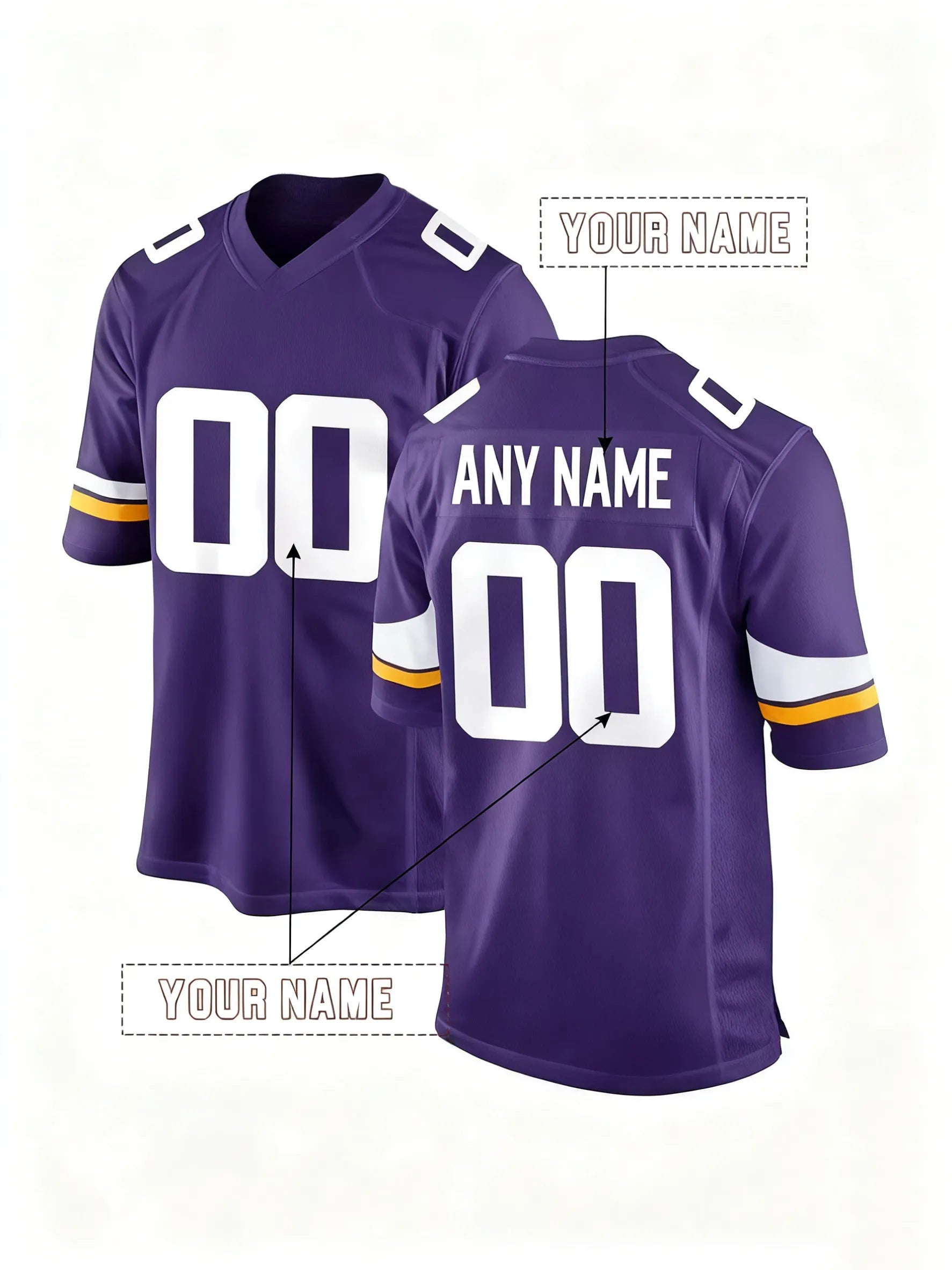Mens/Youth Custom Football Jerseys 90 T.J. 2 Field Najee Russell George Joey Por - SitterJersey.com
