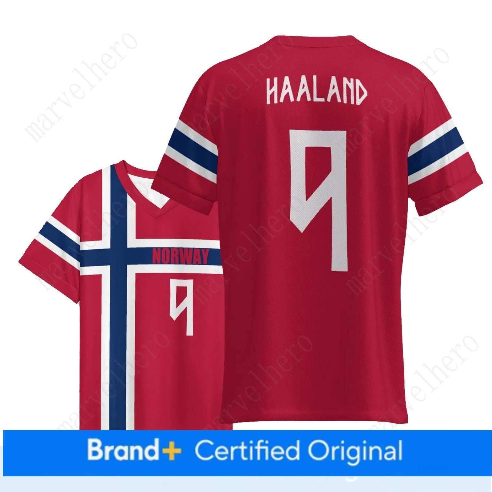 Norway Away Jersey Erling Haaland NO. 9 Martin Odegaard 10 World Cup 2026 Soccer - SitterJersey.com